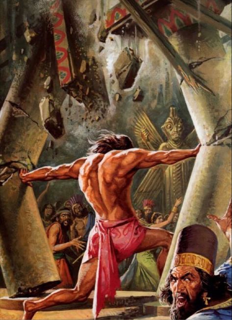 Long Hair Vs Short Hair, Samson Bible, Biblical Artwork, Bible Artwork, Woord Van God, Arte Judaica, Jesus Christ Painting, Bible Images, Bible Illustrations