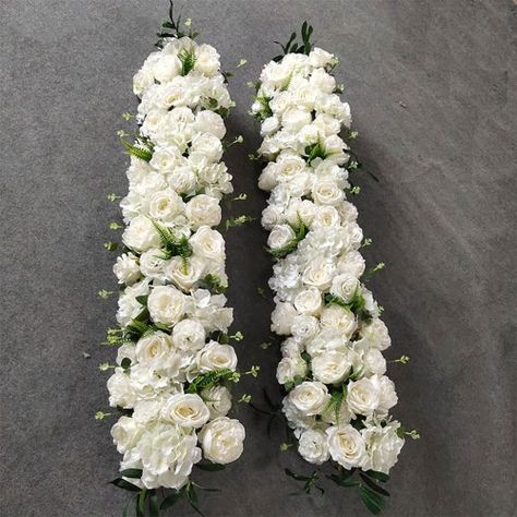 Reception Table Runner, Wedding Flower Garland, Rose Peonies, White Wedding Reception, Table Runner Floral, Flower Runner, Garland Flower, White Weddings Reception, Wedding Archway