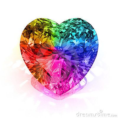 It's a stock image that you can download, but OMG, it's so GREAT, I want that jewel!!! Rainbow Connection, Idee Cosplay, Tapeta Galaxie, Rainbow Aesthetic, Rainbow Bright, I Love Heart, Love Rainbow, Taste The Rainbow, Heart Shaped Diamond