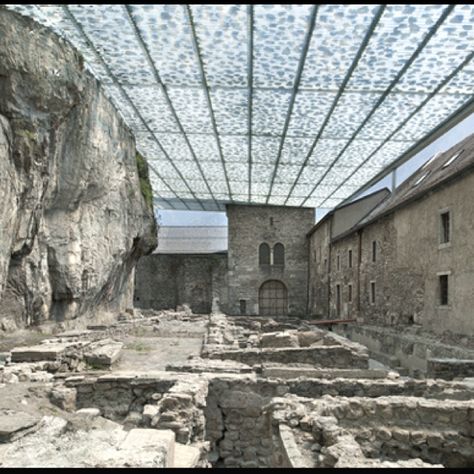 Roof Conservation Architecture, Ruins Architecture, Genius Loci, Museum Architecture, Glass Roof, Architecture Old, Old Stone, Archaeological Site, Old Building