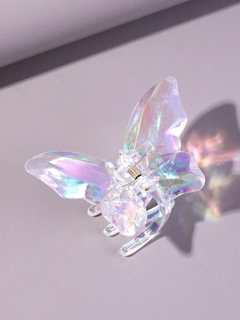 Clear Butterfly, Transparent Butterfly, Butterfly Hair Claw, Design Hair, Hair Claw Clip, What In My Bag, Hair Claws, Butterfly Hair, Hair Claws & Clips