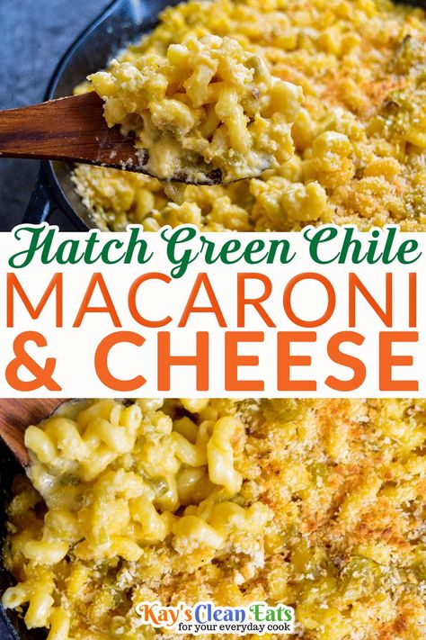 Hatch Green Chili Recipe, Make Mac And Cheese, Mac And Cheese Recipe Soul Food, Green Chile Recipes, Green Chili Recipes, Best Mac N Cheese Recipe, Easy Mac N Cheese, Hatch Chili, Chili Mac And Cheese