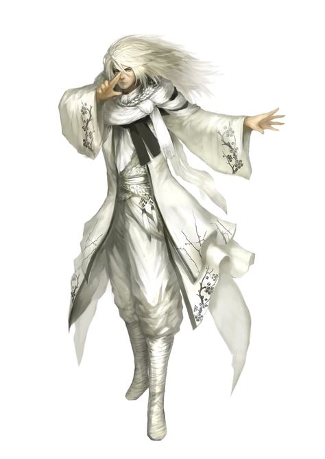 Male Human Sorcerer White Robe - Pathfinder PFRPG DND D&D 3.5 5E 5th ed d20 fantasy Dnd Sorcerer, Character Design Cartoon, Pathfinder Character, Human Male, Fantasy Male, Character Design Male, Fantasy Rpg, Fantasy Games, Medieval Fantasy