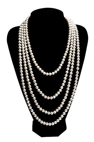 Kathyclassic 1920s Pearls Necklace Gatsby accessories Vin... https://smile.amazon.com/dp/B075F6S9GG/ref=cm_sw_r_pi_dp_U_x_2ME2AbEWDA9W4 1920s Fashion Accessories, 1920s Fashion Jewelry, 1920s Accessories Jewelry, Gatsby Accessories, 1920s Accessories, Flapper Accessories, 1920s Jewelry, Costume Necklaces, Pearl Cream