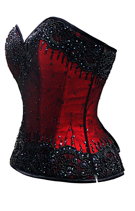 Authentic Corsets, Beaded Corset, Purple Corset, Red Corset, Steel Boned Corsets, Boned Corsets, Corset Fashion, Gothic Clothes, Overbust Corset