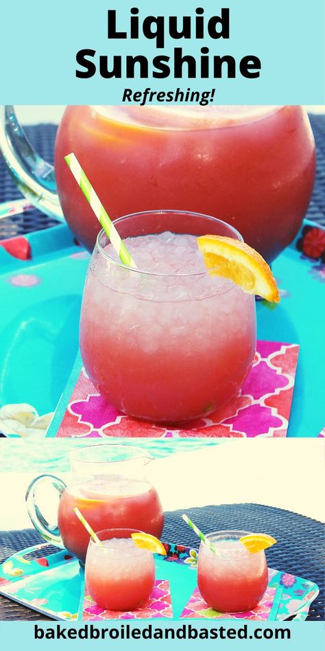 This fruity adult punch is cool and refreshing.  The perfect punch to sip on poolside or your summer BBQ.  #adultpunch, #boozypunch, #poolpartypunch Pool Party Punch, Summer Punch, Pool Drinks, Liquid Sunshine, Alcoholic Punch, Party Drinks Alcohol, Punch Drinks, Summertime Drinks, Party Punch