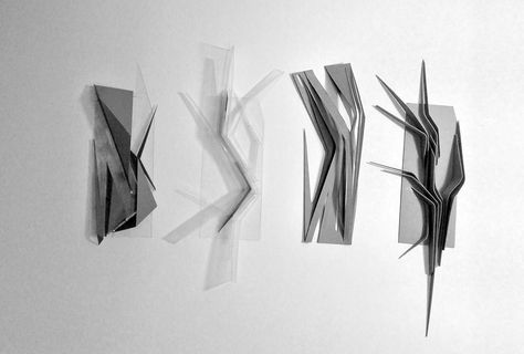 A series of conceptual abstraction models exploring movement, materials, mass, light, and shadow. Abstract Diagram, Movement Architecture, Conceptual Model, Conceptual Model Architecture, Deconstructivism, Model Architecture, Concept Models Architecture, Conceptual Architecture, Landscape Model