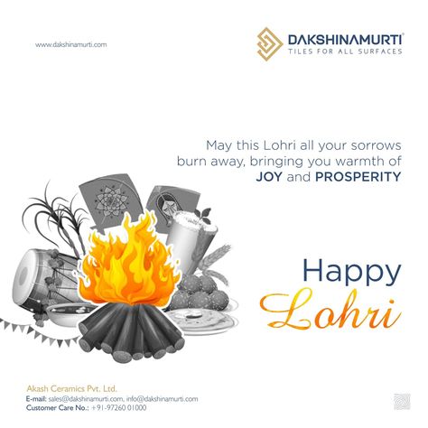 May this lohri all your sorrows burn away, bringing you warmth of joy and prosperity Happy Lohri..! #DakshinamurtiTiles #FloorTiles #WallTiles #Happy #Lohri #Festival Happy Lohri Social Media Post, Lohri Creative Post, Happy Lohri Poster, Happy Lohri Creative, Lohri Creative Ads, Lohri Post, Dhan Teras, Ramadhan Design, Lohri Festival