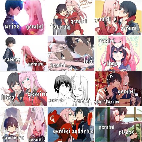 Zodiac Signs Couples, Zodiac Signs Elements, Zodiac Couples, Zodiac Things, Gemini Girl, Zodiac Characters, Zodiac Signs Relationships, Anime Zodiac, Different Zodiac Signs