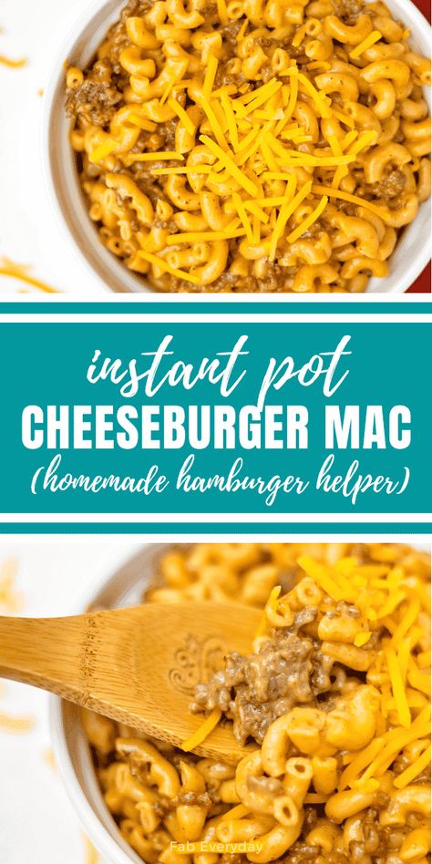 Cheeseburger Pasta Instant Pot, Instant Pot Cheesy Hamburger Macaroni, Instapot Hamburger Mac And Cheese, Cheesy Instant Pot Recipes, Instapot Cheeseburger Mac, Hamburger Insta Pot Recipes, Cheeseburger Casserole Instant Pot, Easy Instapot Hamburger Recipes, Insta Pot Hamburger Recipe