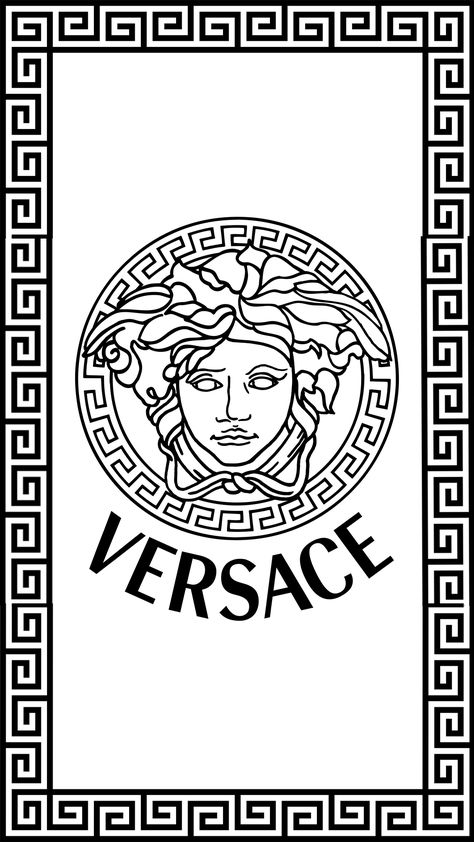 Versace Wallpaper Iphone, Versace Logo Wallpapers, Versace Logo Design, Versace Pattern, Versace Wallpaper, Versace Design, Army Crafts, Logo Luxe, Versace Print