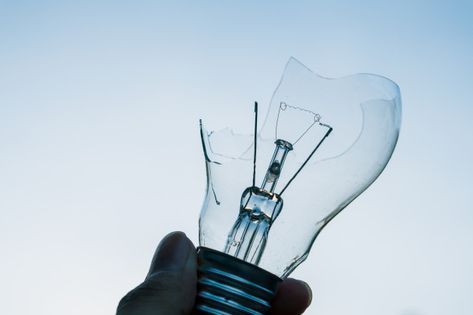 Broken Lightbulb, Lightbulb Tattoo, Halloween Flash, High Speed Photography, Electric Bulb, Nature Background, Art Idea, Computer Hardware, Hand Holding