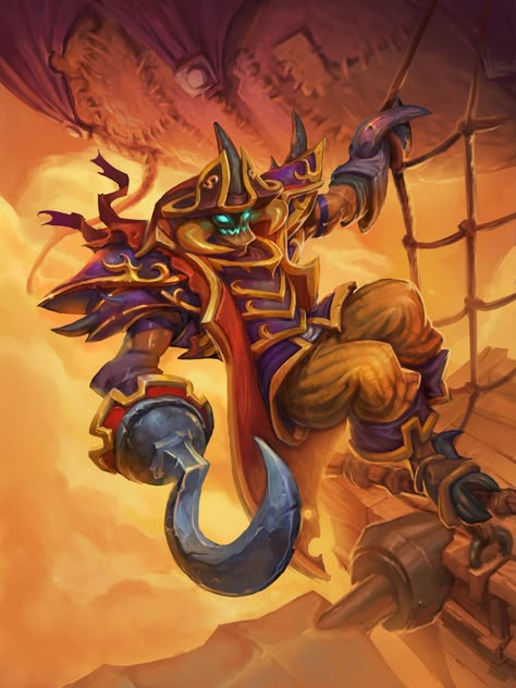 ArtStation - Hearthstone - N'Zoth's First Mate , Ian Ameling Hearthstone Artwork, Hand Grasping, Roi Lion, Blizzard Hearthstone, Le Roi Lion, Skylanders, The Ship, The Battle, Zeppelin