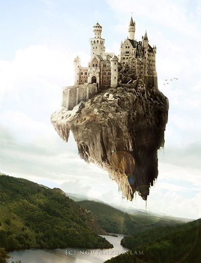 Inspiring Castles and Towers Dark Castle, Castle In The Sky, Fantasy Castle, Fantasy Setting, Beautiful Castles, Matte Painting, A Castle, The Castle, Fantasy Landscape