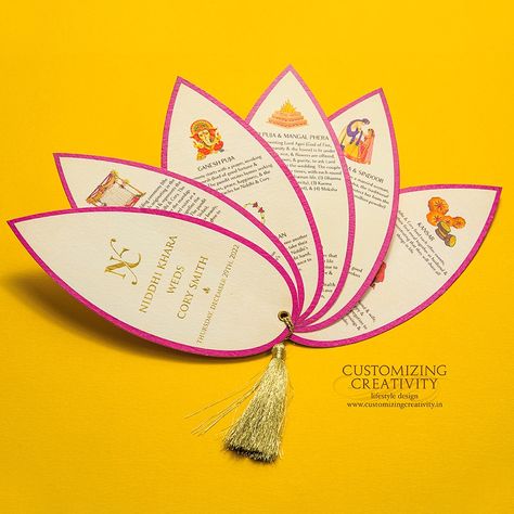 Delighted to create a beautiful wedding ceremony guide for Niddhi and Cory, making sure every moment is just as they envisioned. Each page is crafted to ensure their special day is filled with love and cherished moments. #weddingstationery #weddingstationerydesign #stationerydesign #personalisedstationery #destinationwedding #weddingstationer #luxurystationery #bigfatindianwedding #weddings2024 #bridetobe2024 #bigfatwedding #weddinginvitationcard #luxuryweddings #luxuryweddingplanner #weddi... Exclusive Invitation Design, Wedding Card Maker, Creative Wedding Invitations Design, Quirky Wedding Invitations, Exclusive Wedding Invitations, Facebook Ideas, Exclusive Invitation, Beautiful Wedding Ceremony, Wedding Card Design Indian