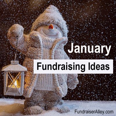 January Fundraising Ideas: this article includes quick and easy fundraising ideas for January, plus things to do it January to prepare for the coming Spring fundraising season. Great ideas for schools, clubs, teams, and groups. #fundraising #fundraiseralley January Fundraiser Ideas, January National Days, National Days In January, Winter Fundraising Ideas, Easy Fundraising Ideas, High School Fundraiser, Cheerleading Fundraiser, Easy Fundraising, Unique Fundraisers