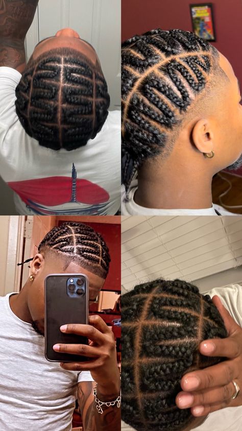 Fade Braids, Male Braids Hairstyles, Zig Zag Braids, Male Cornrow Styles, Male Cornrow Styles For Men, Braids For Black Men, Male Braids, Cornrow Styles For Men, Cornrow Braids Men