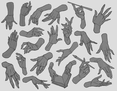 Hand Studies, Fesyen Rambut, Hand Drawing Reference, Anatomy Sketches, Body Reference Drawing, Hand Reference, Pencil Drawings Easy, Anatomy Drawing, Poses References