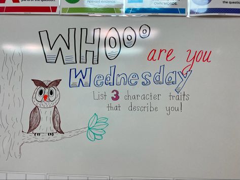 #classroomwhiteboardmessage Wednesday Whiteboard Question, Wednesday Whiteboard Prompt, Wednesday Morning Meeting, White Board Ideas, Whiteboard Activities, Whiteboard Prompts, Whiteboard Questions, Whiteboard Messages, Elementary Classroom Themes