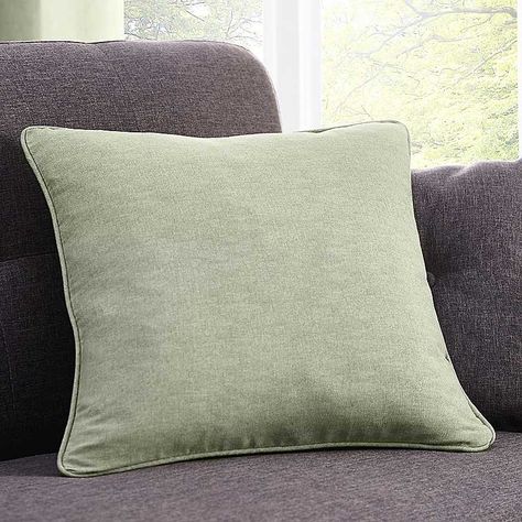 A simple, classic, semi-plain cushion that will suit any room in the house. Washable 52% Polyester, 48% Cotton Green Scatter Cushions, Green Cushion Covers, Classic Cushions, Tea Towel Apron, Plain Cushions, Green Cushions, Pleated Curtains, Bed Curtains, Lined Curtains