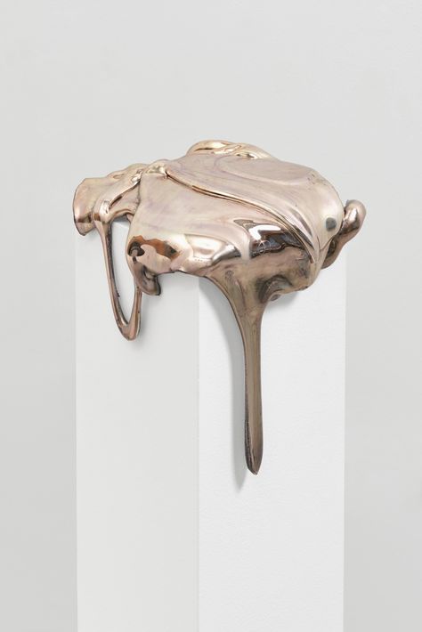 Lola Brooks, “four&twenty” (2015) Stainless steel, 14-karat gold solder, and champagne rose-cut diamonds (4 1/2 x 5 x 2 1/4 in.) (photo by Sienna Patti) How Female Sculptors Are Pushing the Bounds of Metal as a Medium Melting Metal, 3d Studio, Glass Pattern, Piece Of Art, Sculpture Installation, Metal Sculpture, Ceramic Sculpture, The Dream, Artist At Work