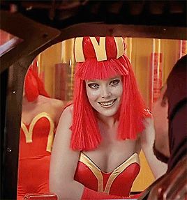 Fifth Element Mcdonalds, Element Costume, Margot Robbie Wolf, Fifth Element Costume, Iconic Halloween Costumes, 5th Element, Hollywood Hotel, Movie Shots, Halloween Hats