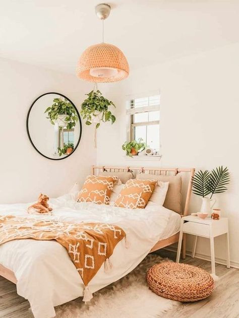 Bedroom Orange, College Room, Boho Dresses, Redecorate Bedroom, Cozy Room Decor, Boho Room, Teen Bedroom Decor, Girl Bedroom Decor, Cozy Room