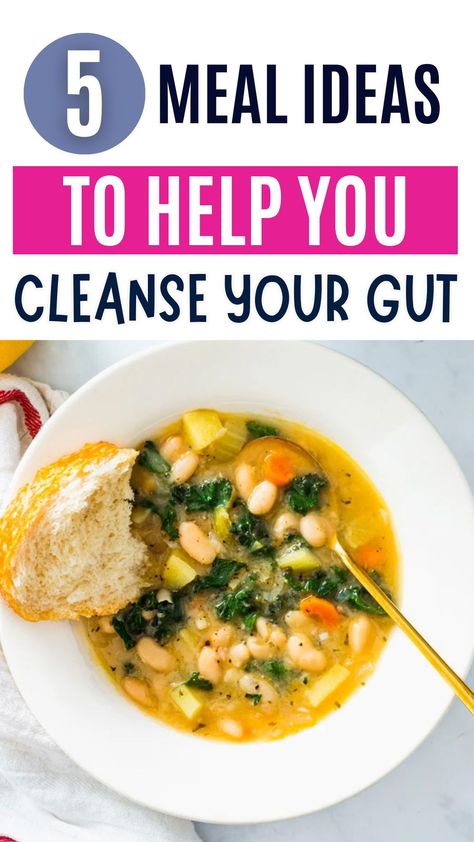 Join Jalynn in her Reboot Guide as she guides you through a Gentle Gut Detox! Explore delicious detox meals, discover amazing gut-healing foods, and learn how to reset your gut for a healthier, happier life. Get ready for a gut-cleansing journey! Food To Clean Your Gut, Gut Cleansing Meals, Easy Gut Healthy Dinner, 3 Day Detox Cleanse With Food, 3 Day Gut Cleanse, Gut Bacteria Cleanse, Cleansing Your Gut, Gut Cleaning Food, Gut Reset Recipes