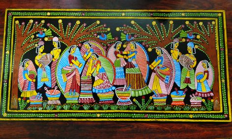 Tikuli Kala Tikuli Art Painting, Tikuli Art, Birthday Cheers, Indian Folk Art, Art Easy, Folk Art Painting, Art Forms, Folk Art, Pattern Design