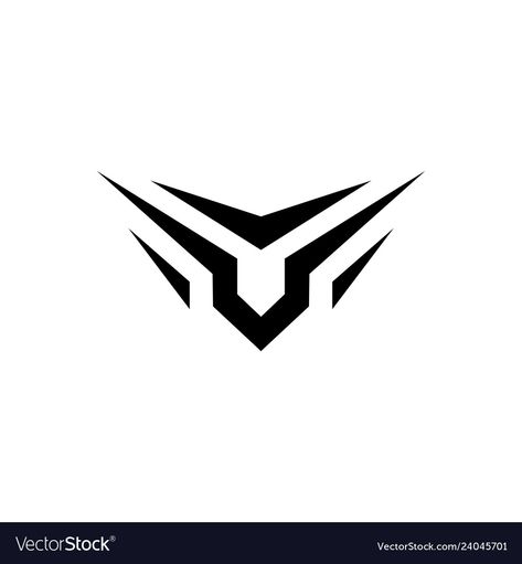 V Logo Design Ideas, Letter X Logo, N Logo Design, Wings Icon, Wing Logo, V Letter, Cool Symbols, Car Sticker Design, V Logo