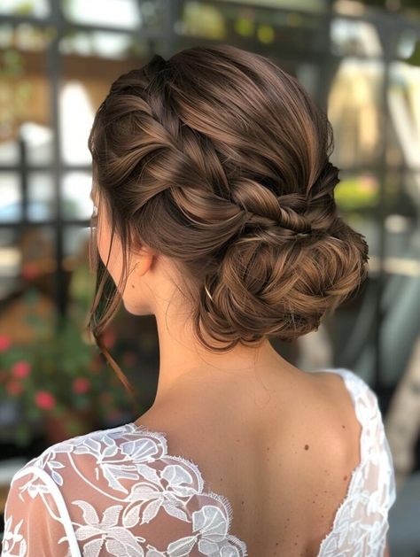 Elegant and Versatile Braided Bun Hairstyles Low Bun Wedding Hair With Braid, Braided High Bun, Side Buns, Diy Bridesmaid Hair, Gala Hair, Low Bun Wedding Hair, High Buns, Side Braid With Bun, Braided Buns