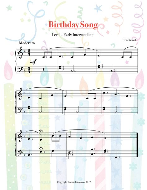 Happy Birthday Piano, Beginner Piano Music, Piano Music Lessons, Christmas Sheet Music, Preschool Music, Music Happy, Easy Piano Sheet Music, Happy Birthday Song, Piano Songs