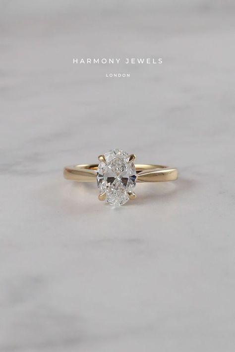 Tapered Cathedral Engagement Ring, Oval Engagement Ring Tapered Band, Classic Cut Engagement Ring, Engagement Rings Gold Thick Band, Oval Engagement Ring Thick Gold Band, Engagement Ring Thick Gold Band, Gold Engagement Ring Thick Band, Oval Engagement Ring Thick Band, Brushed Gold Engagement Ring