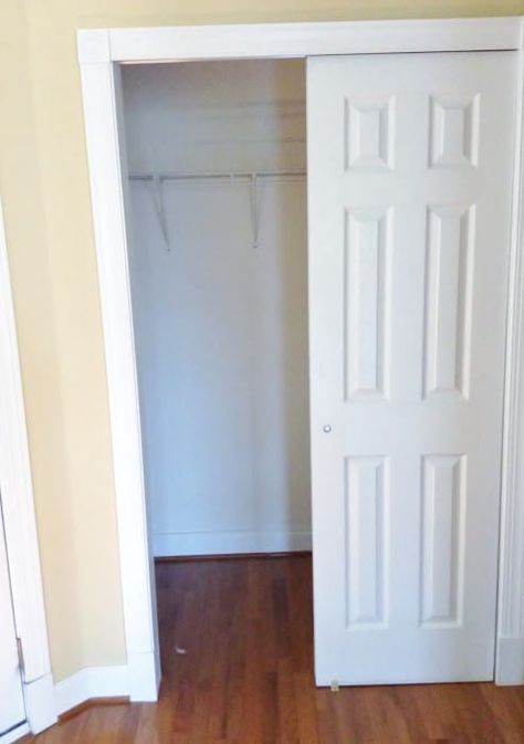 Convert a Closet to a Pantry Closet Into Pantry Convert, Coat Closet To Pantry Convert, Closet To Pantry Convert, Closet Into A Pantry, Foyer Closet, Apartment Front, Closet Pantry, Front Closet, Hallway Closet