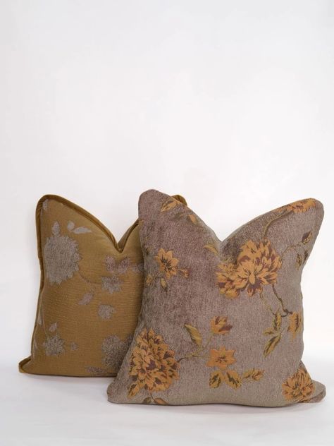 Charlotte Tapestry Pillow | Twenty Third by Deanne (US) European Romance, Romantic Pillow, Muted Brown, Tapestry Pillow, Feather Pillows, Pillow Styling, Floral Tapestry, Spring Home Decor, Down Feather