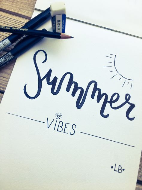 Calligraphy day 1 #calligraphy #calligraphyart #day1 #summer #summervibes #LB Summer Calligraphy, Summer Typography, Whiteboard Art, Calligraphy Doodles, Summer Book, Holiday Lettering, Summer Scrapbook, Summer Books, Ceramic Glaze