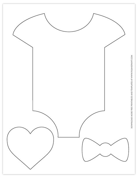 Baby Onesie Template, Baby Shower Unisex, Moldes Para Baby Shower, Idee Babyshower, Boy Baby Shower Ideas, Idee Cricut, Patterns Printable, Kartu Valentine, Unisex Baby Shower