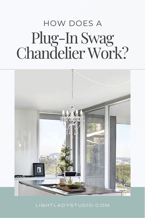 plug-in-swag-chandelier Plug In Chandelier Living Room, Small Chandelier Living Room, Plug In Chandelier, Swag Chandelier, Swag Lamp, Rustic Wall Sconces, Chandelier Decor, Small Chandelier, Chandelier Bedroom