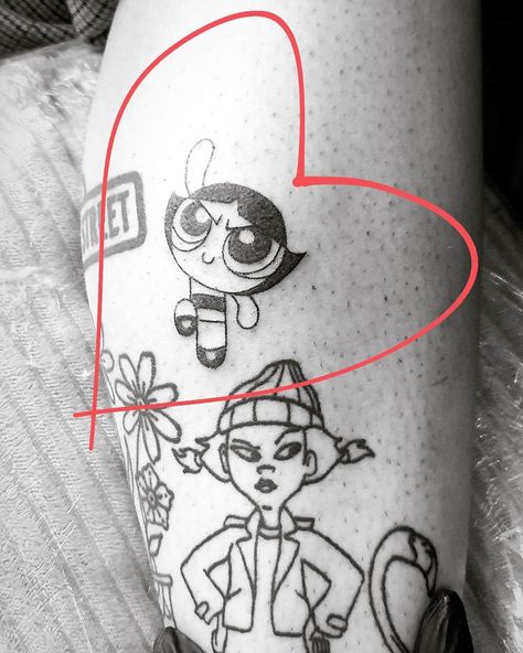 Chemical X Tattoo Powerpuff, Powerpuff Buttercup Tattoo, Buttercup Powerpuff Tattoo, Power Puff Girls Tattoo, Buttercup Tattoo Powerpuff, Powerpuff Tattoo, Powerpuff Girls Tattoo, Buttercup Tattoo, Buttercup Powerpuff Girl