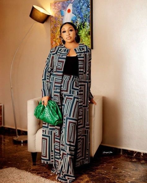 Feminine Style Casual, Rita Dominic, African Maxi Dress Ankara, Stylish Naija, Modest Dresses Fashion, African Print Tops, 2piece Outfits, African Fashion Skirts, African Wear Dresses