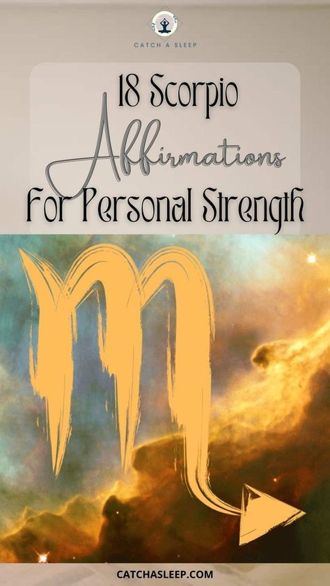 18 Scorpio Affirmations for Personal Strength| The secretive and seductive Scorpio is known to be the most popular zodiac sign on the planet. Represented by the scorpion, a shielded creature with a deadly sting, the Scorpio is an unforgettable personality. Find out how you can weald the power of Scorpio energy today by using Scorpio affirmations to send your inner truths into the Universe and gain personal strength in this hectic modern life. #scorpioaffirmations #newmoonaffirmationsscorpio Scorpio Affirmation, Seductive Tattoos, Scorpio Energy, The Scorpio, Scorpio Woman, Find Peace, Guided Meditation, Modern Life, Finding Peace