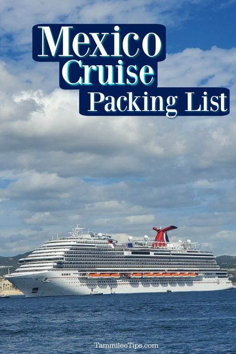 All of the things you don't want to forget for your Mexican Cruise! Make sure to read this Mexico Cruise Packing List before you leave on your cruise. Whether you are doing a 3 day, 4 day, 5 day or 7 day cruise these items are must packs! What To Pack For A 5 Day Cruise, Mexico Cruise Outfits, Ensenada Cruise, Mexican Cruise, Cruise Packing Checklist, Mexican Riviera Cruise, Disney Cruise Packing List, Mexico Packing List, Disney Wonder Cruise