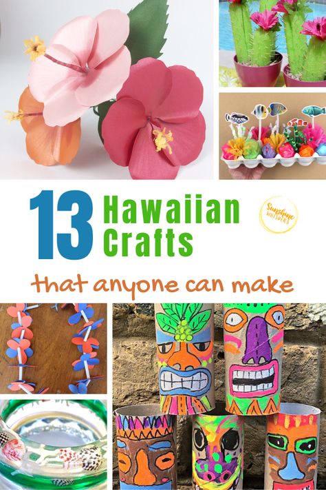 Catch The Aloha Spirit With These Fun Hawaiian Crafts and Activities For Kids Hawaiian Luau Party Activities, Luau Crafts For Kids Activities, Hawaiian Culture Art, Hawaii Preschool Crafts, Kindergarten Hawaiian Day, Tropical Theme Activities For Kids, Hawaiian Party Crafts For Kids, Hawaiian Art Projects For Kids, Hawaii Theme Preschool Activities