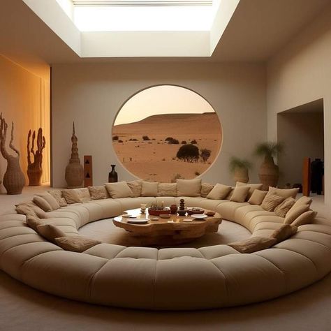 Sunken Living Room 70s Conversation Pit, Living Room 70s, Teenager Bedroom Design, Conversation Pit, Home Vibes, Desert Dunes, Living Tv, Sunken Living Room, Modern Sofa Living Room