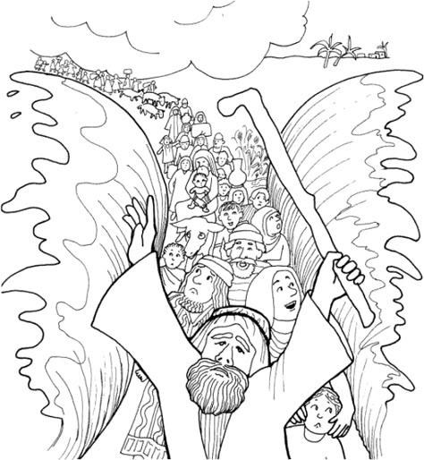 clipart jacob israelite - Google Search Moses Red Sea, Crossing The Red Sea, Caim E Abel, Parting The Red Sea, Sunday School Coloring Pages, Bible Story Crafts, Preschool Bible, School Coloring Pages, Christian Crafts