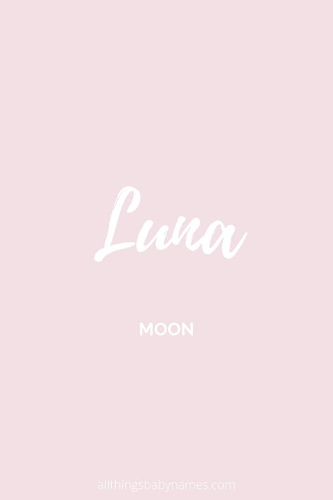 Luna Meaning Name, Luna Name Aesthetic, Luna Name Meaning, Luna Meaning, Luna Name, Luna Wolf, Bible Baby Names, Unique Middle Names, Logo Design Women