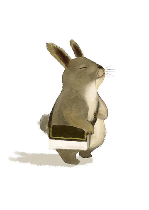 Rabbit Illustration, 강아지 그림, Rabbit Art, Bunny Art, Haiwan Peliharaan, Funny Bunnies, Art And Illustration, Childrens Illustrations, Children's Book Illustration