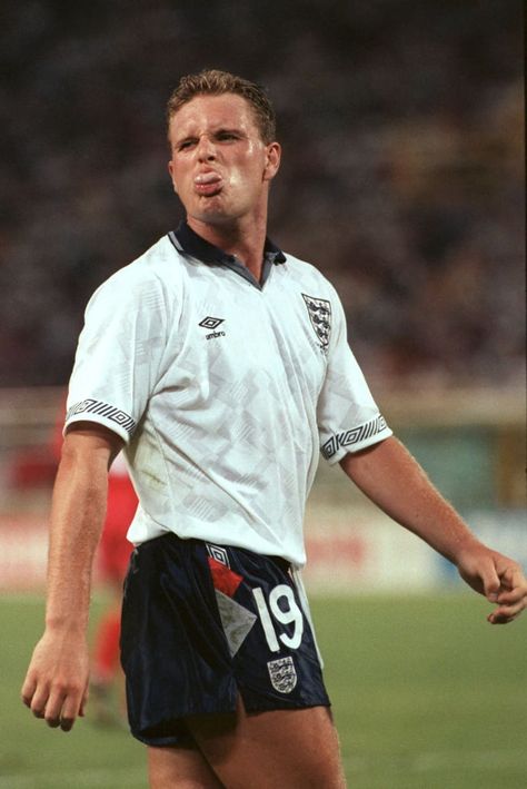 England 1990 - The Most Iconic Football Kits in World Cup History » The MALESTROM England Football Kit, England Football Players, Paul Gascoigne, England National Football Team, Franz Beckenbauer, England Shirt, Legends Football, Football Casuals, Football Photography