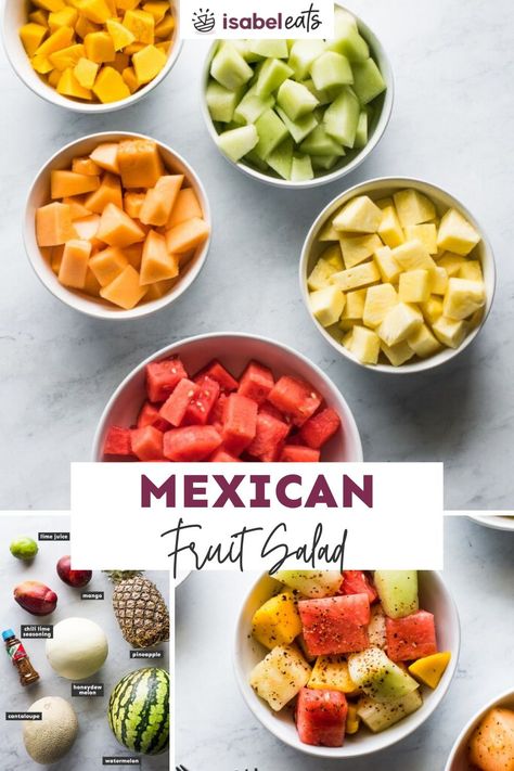 Fruit Salad With Tajin, Mexican Fruit Salad Recipe, Mexican Fruit Bowl, Tajin Fruit Salad, Fruit With Tajin, Mexican Fruit Table Ideas, Fruit Salad Cups, Mexican Fruit Salad, Mexican Fruit Cups