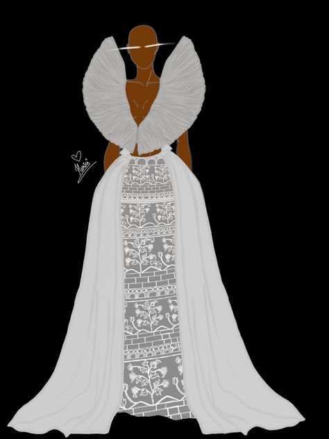 This collection is a mixture of very different aesthetics, it is a combination of Zuhair Murad and Guo Pei’s fall 2018 couture collections, they both have a very different take on fashion and I decided to take the challenge and combine both their styles using Taj mahal as the theme for the collection. I have added Guo Pei’s use of structured and architectural cuts and combined it with Zuhair’s use of flowy material and his detailed embroidery. I started the collection with white and ended it wit Taj Mahal Inspired Fashion, Mughal Motifs, Accessories Board, Mud Hut, Guo Pei, Dress Illustration, Rangoli Designs Flower, Detailed Embroidery, Theme Dress